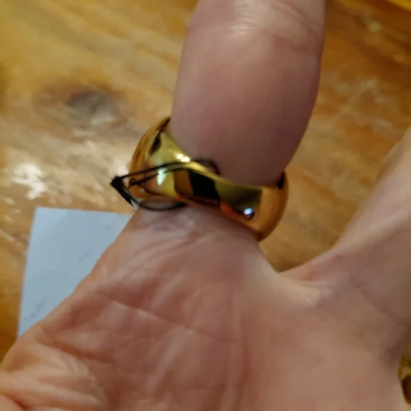 RARE SUNDANCE NEW STERLING SILVER & GOLD OVERLAY "GOLD DOME" RING. - Picture 2 of 5